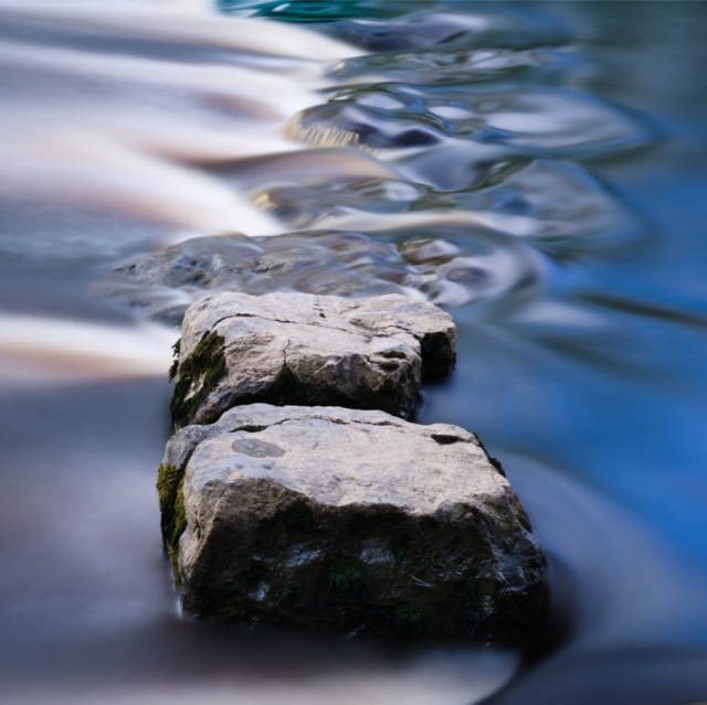 Close up of stones in water
